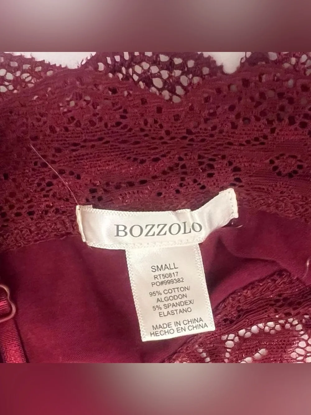 Bozzolo lace camisole